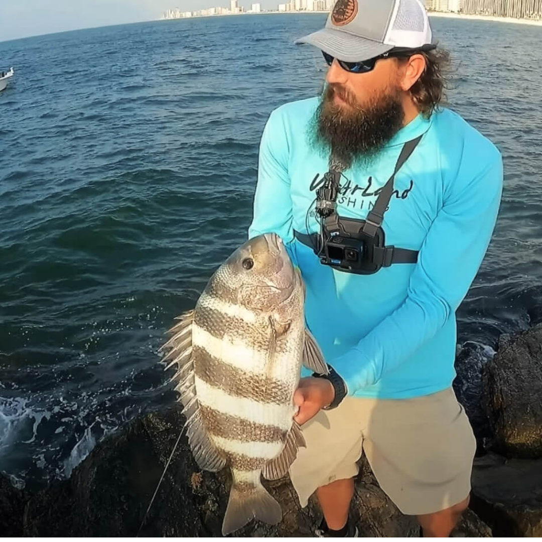 Sheepshead Fishing The Jetties In Orange Beach, Alabama