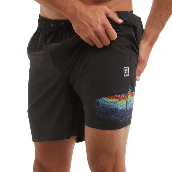 Pelagic Leiday Elastic Lined 17" Boardshorts