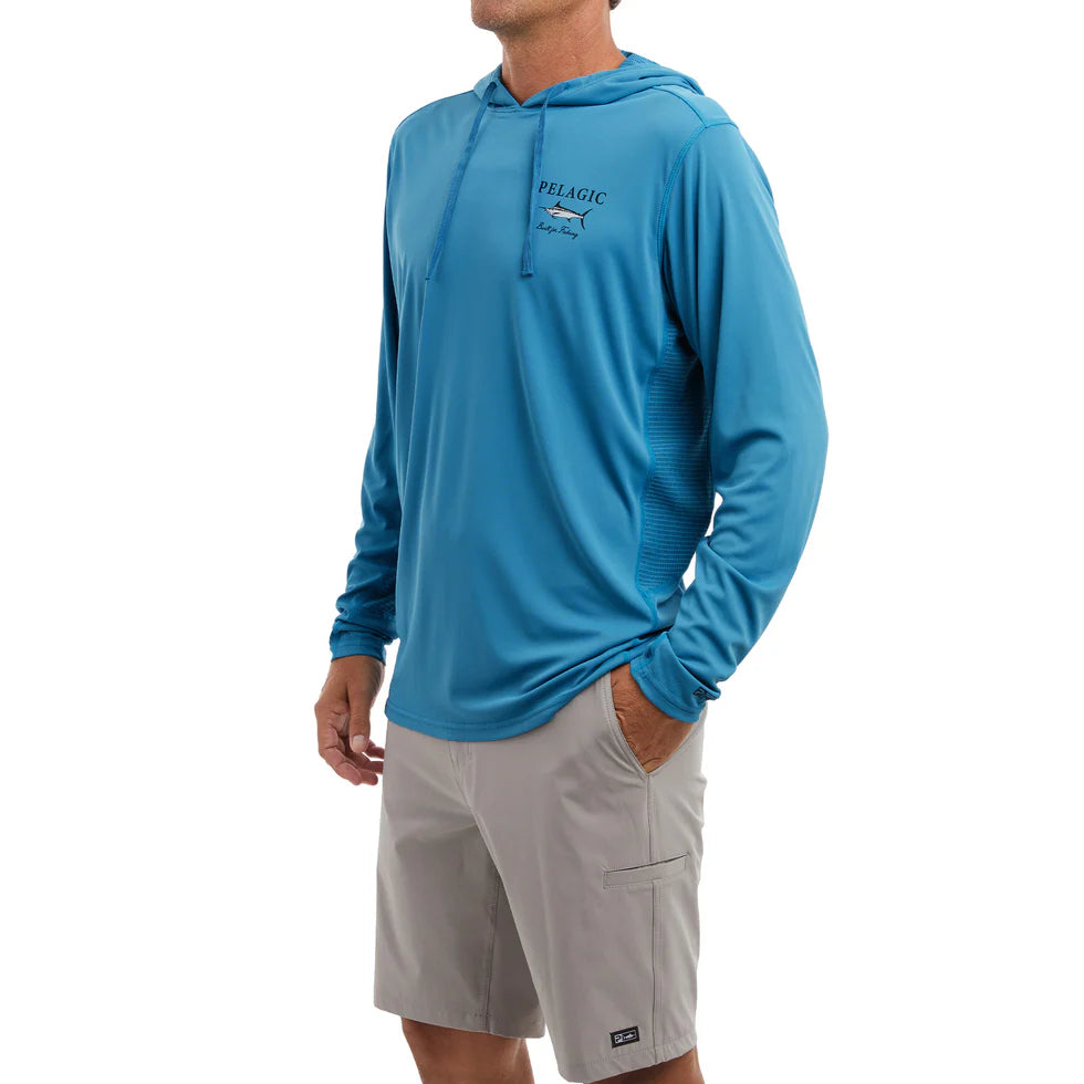 Pelagic Vaportek Marlin Made Hooded Fishing Shirt
