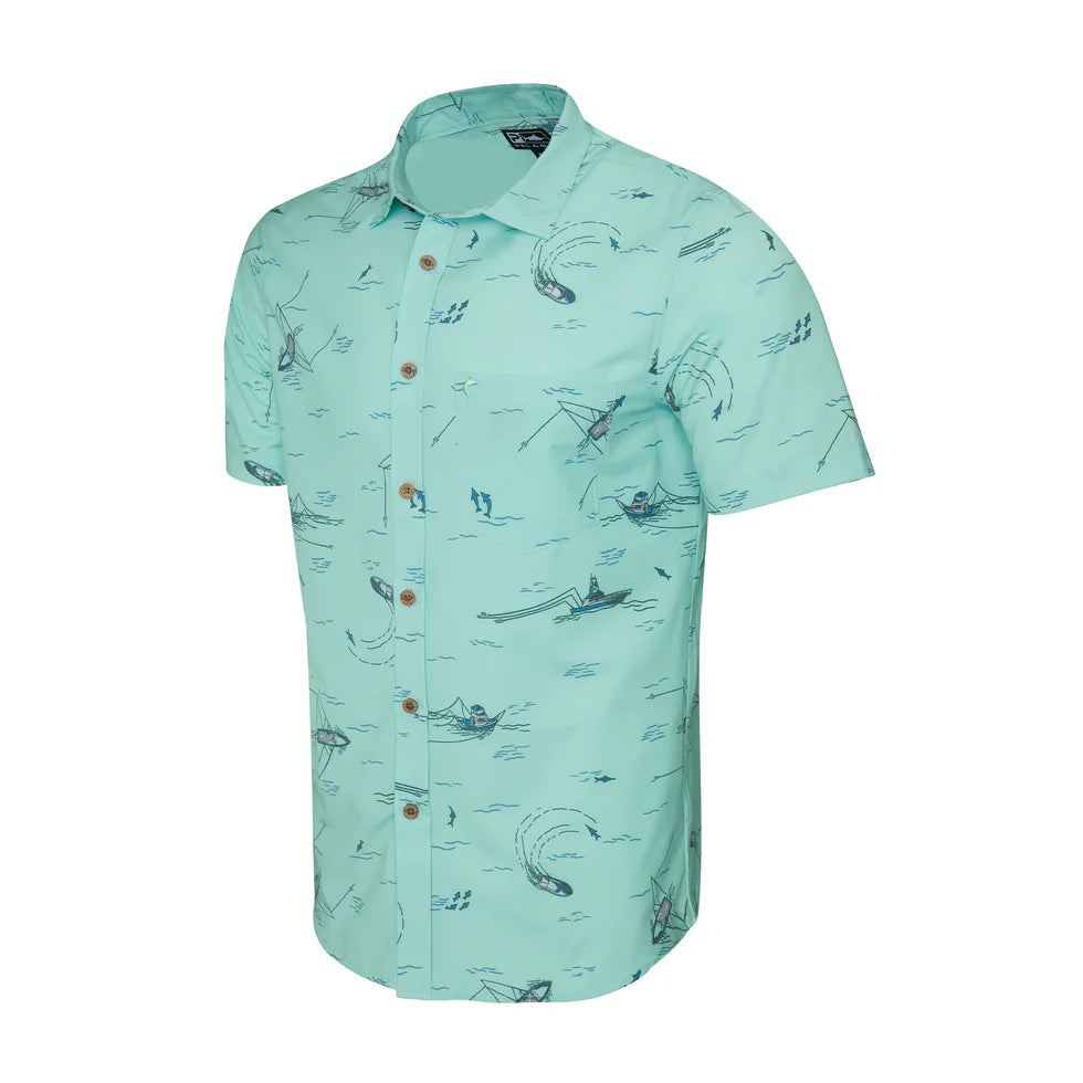 Pelagic The Topshot Trollin Button Up Shirt