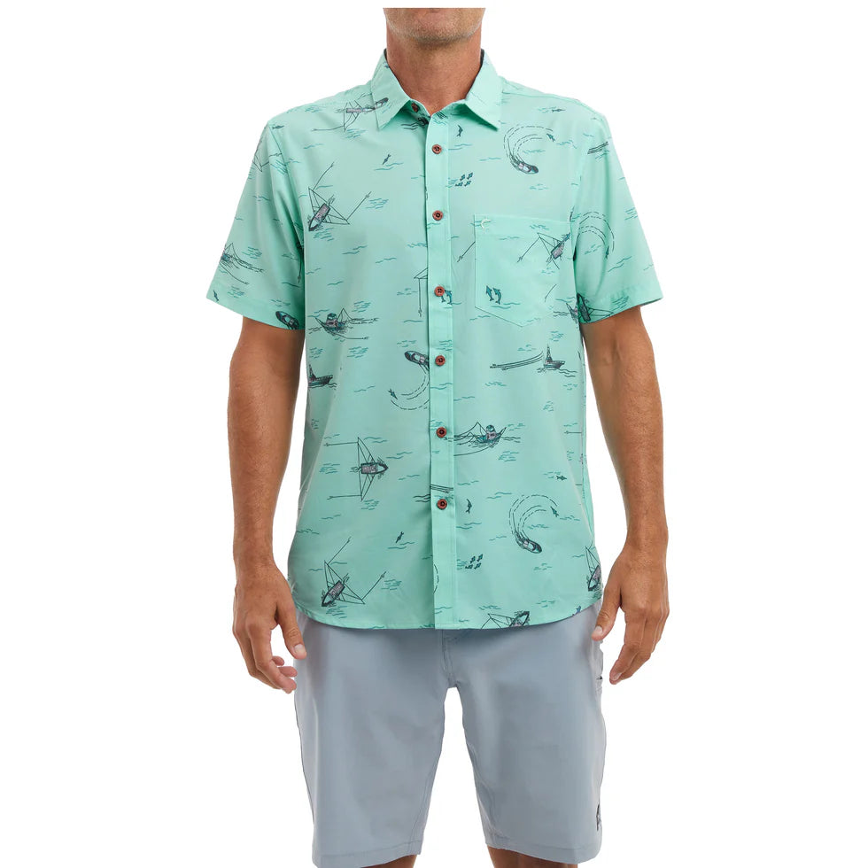 Pelagic The Topshot Trollin Button Up Shirt