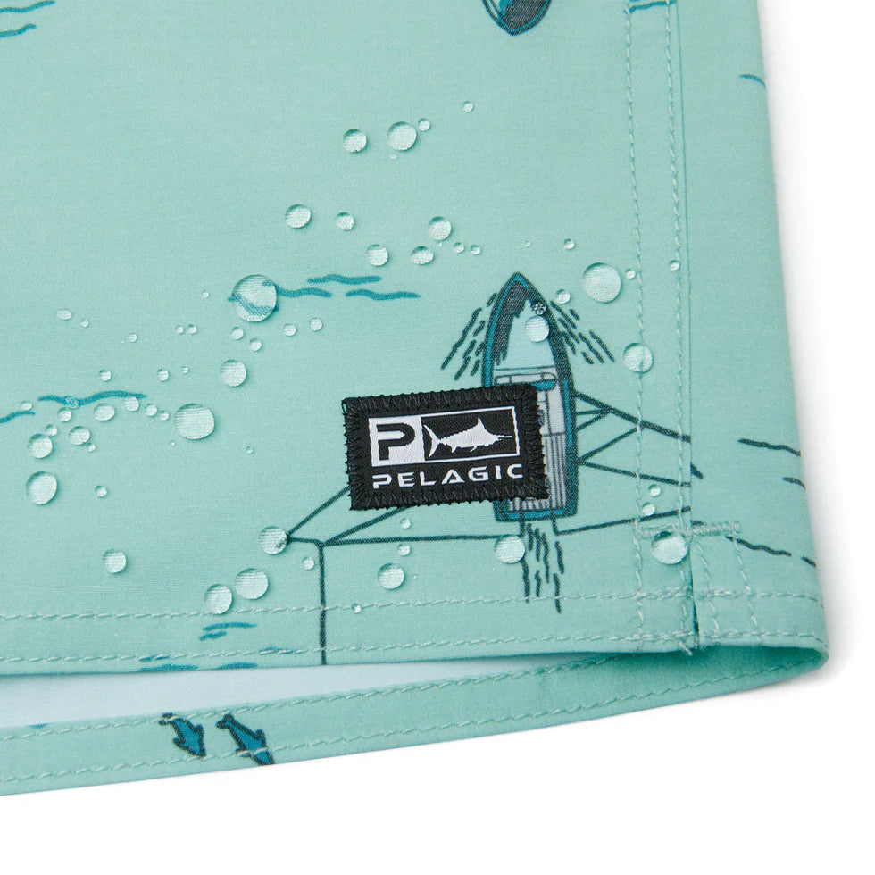 Pelagic Youth Dockside Trollin Youth Elastic Waist Shorts
