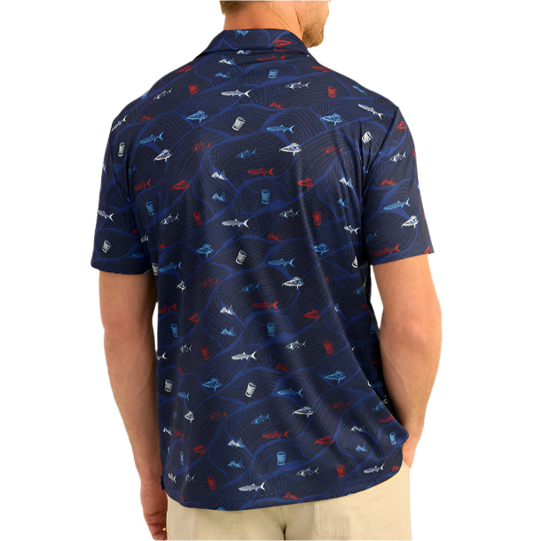 HUK Pursuit KC Printed Polo