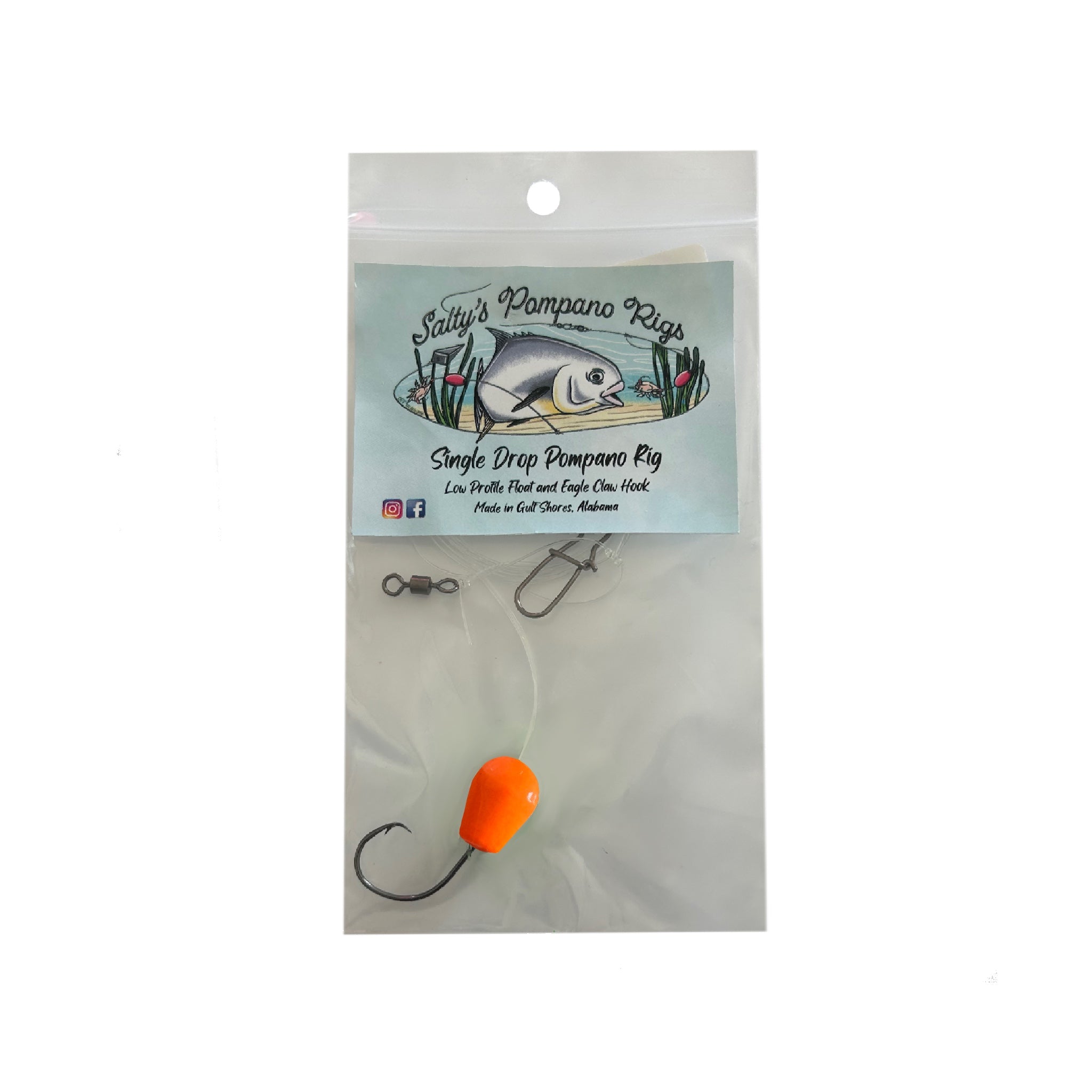 Salty's Single Drop Pompano Rigs