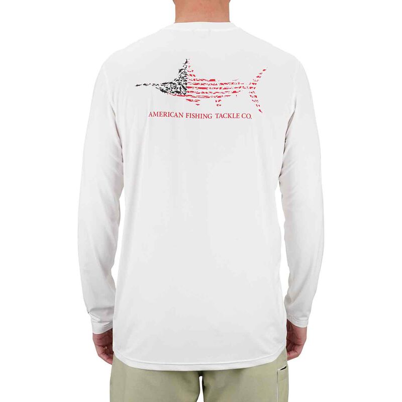 AFTCO Men's Jigfish Americana Longsleeve Shirt