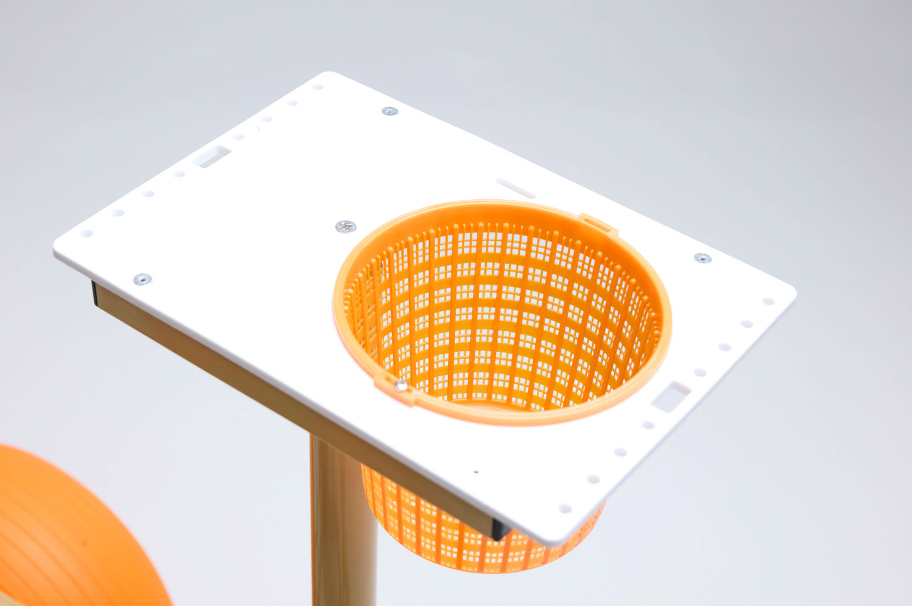 Economy Orange Wheel Beach Cart