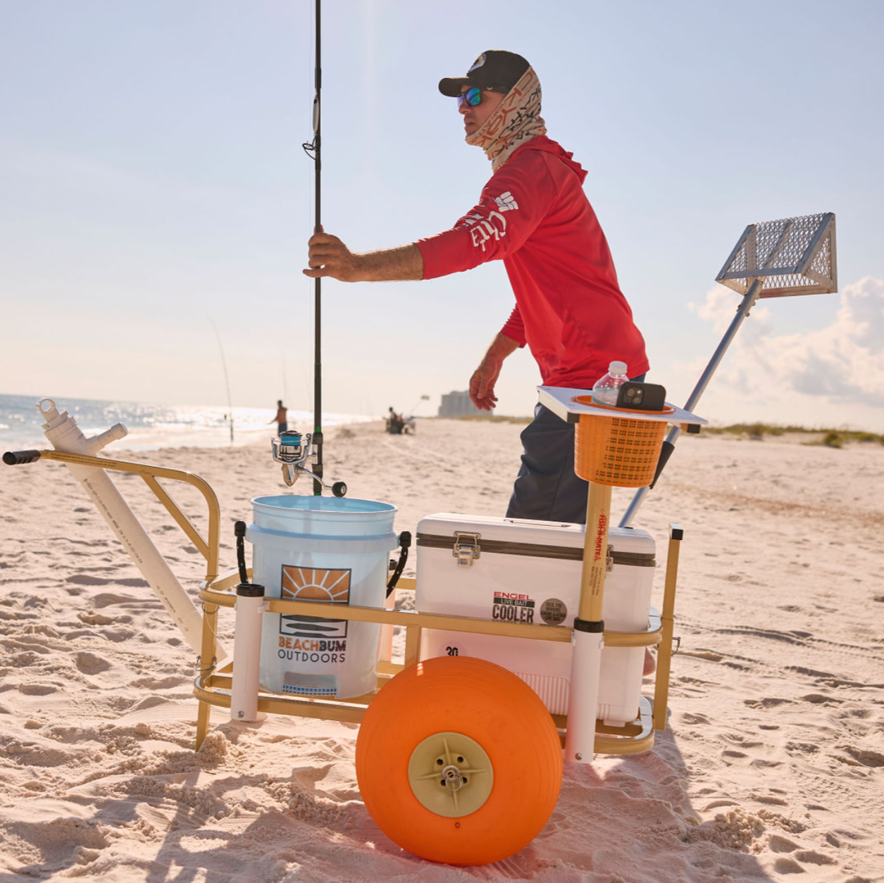 Engel Live Bait Cooler Rod Holder