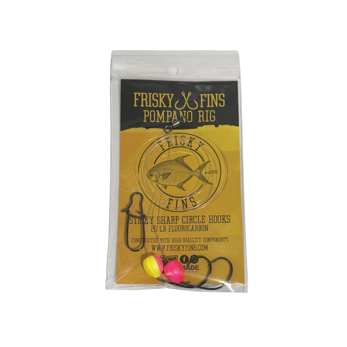 Frisky Fins Double Drop Pompano Rigs