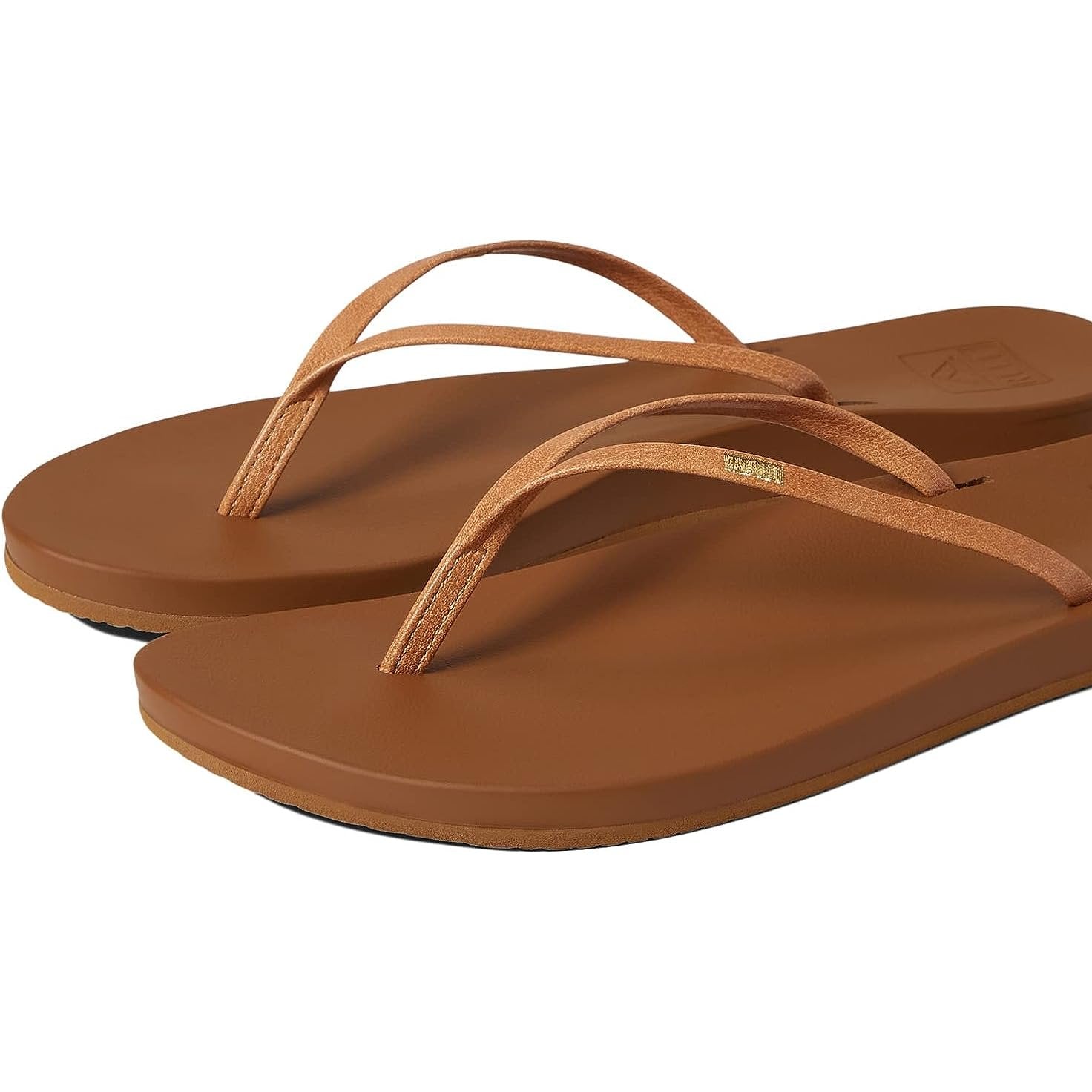 Cushion Bounce Slim Reef Leather Flip Flops Womens Reef Cushion