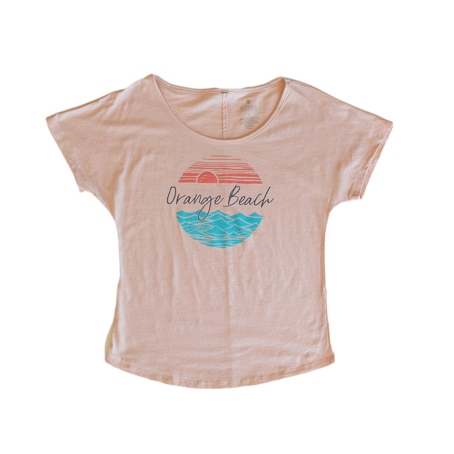 Sunset Wave Dolman Tee
