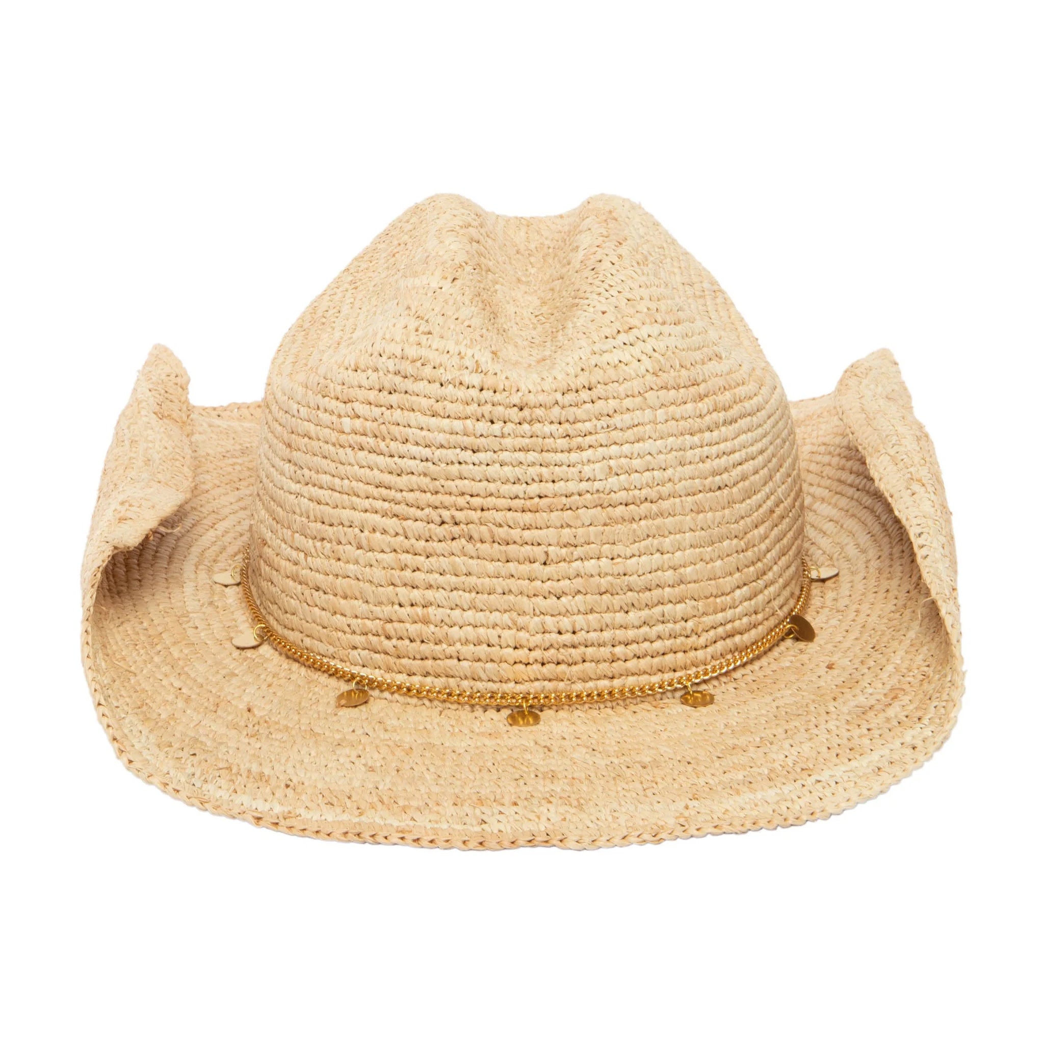 Ines Crochet Raffia Cowboy Hat