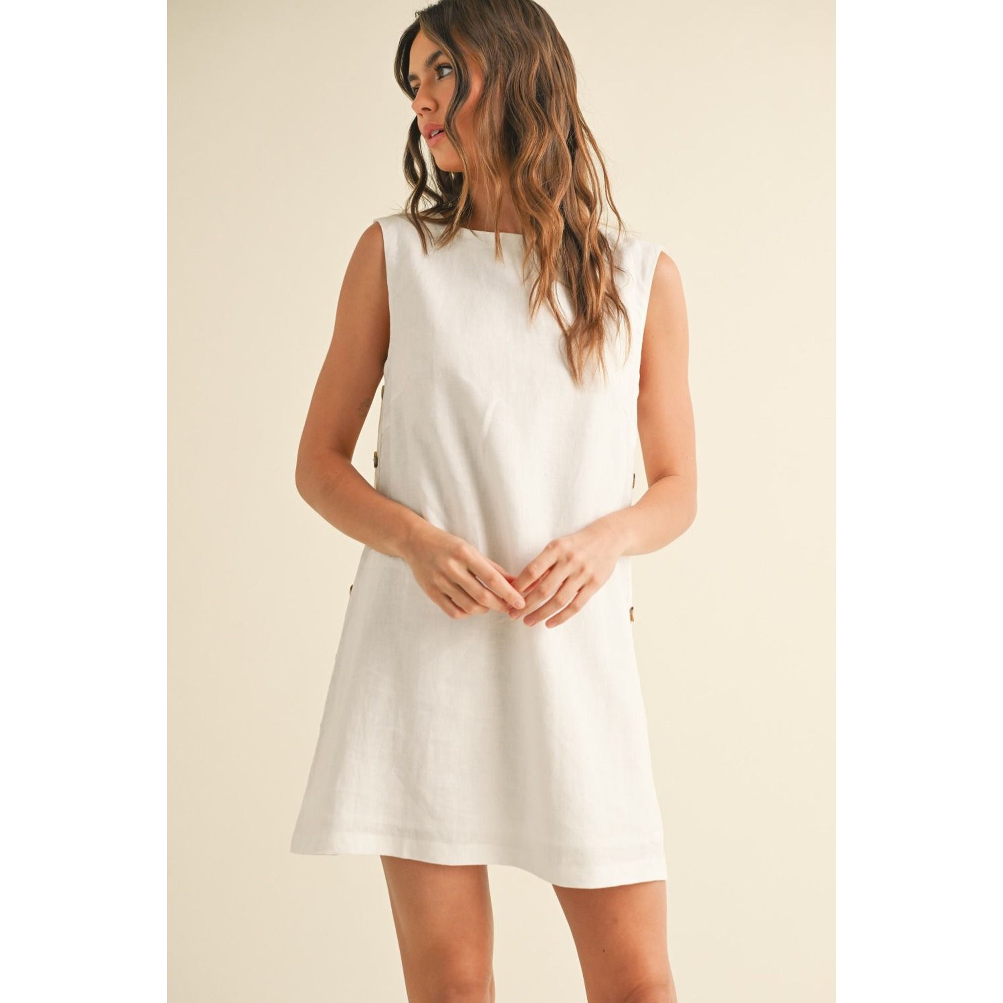 Meet Me in Amalfi Linen Dress