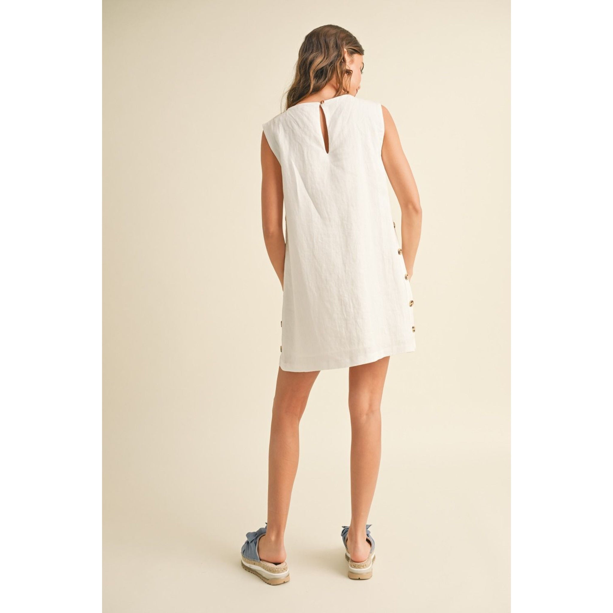 Meet Me in Amalfi Linen Dress