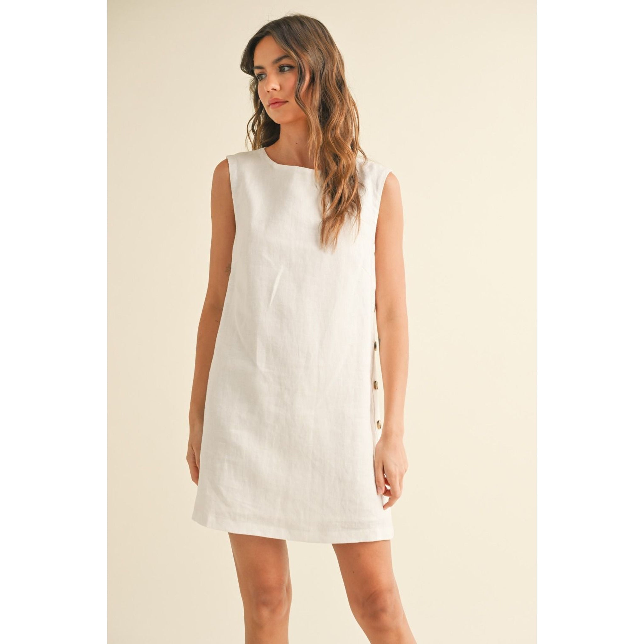 Meet Me in Amalfi Linen Dress