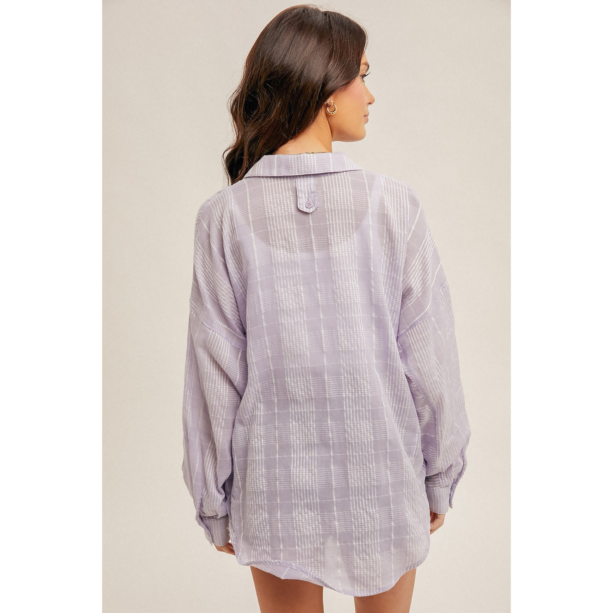 Perfectly Plaid Oversized Button Down Shirt