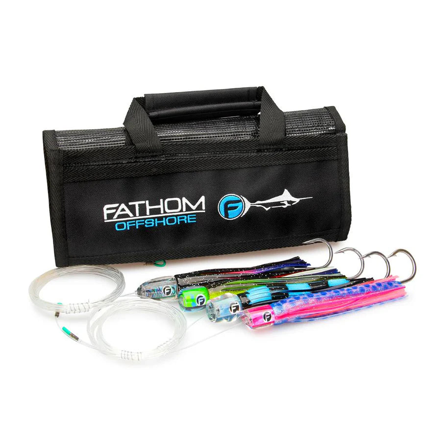 Fathom Offshore Meat-fish Pre-rigged Trolling Lures 4 Pack