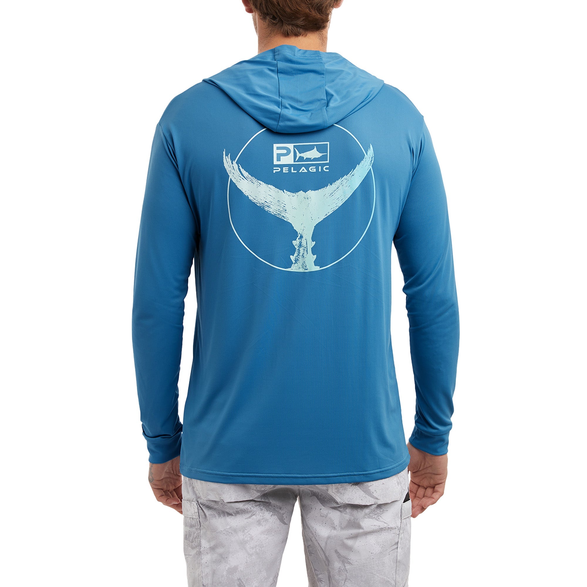 Pelagic Aquatek Tails Up Hooded Fishing Shirt