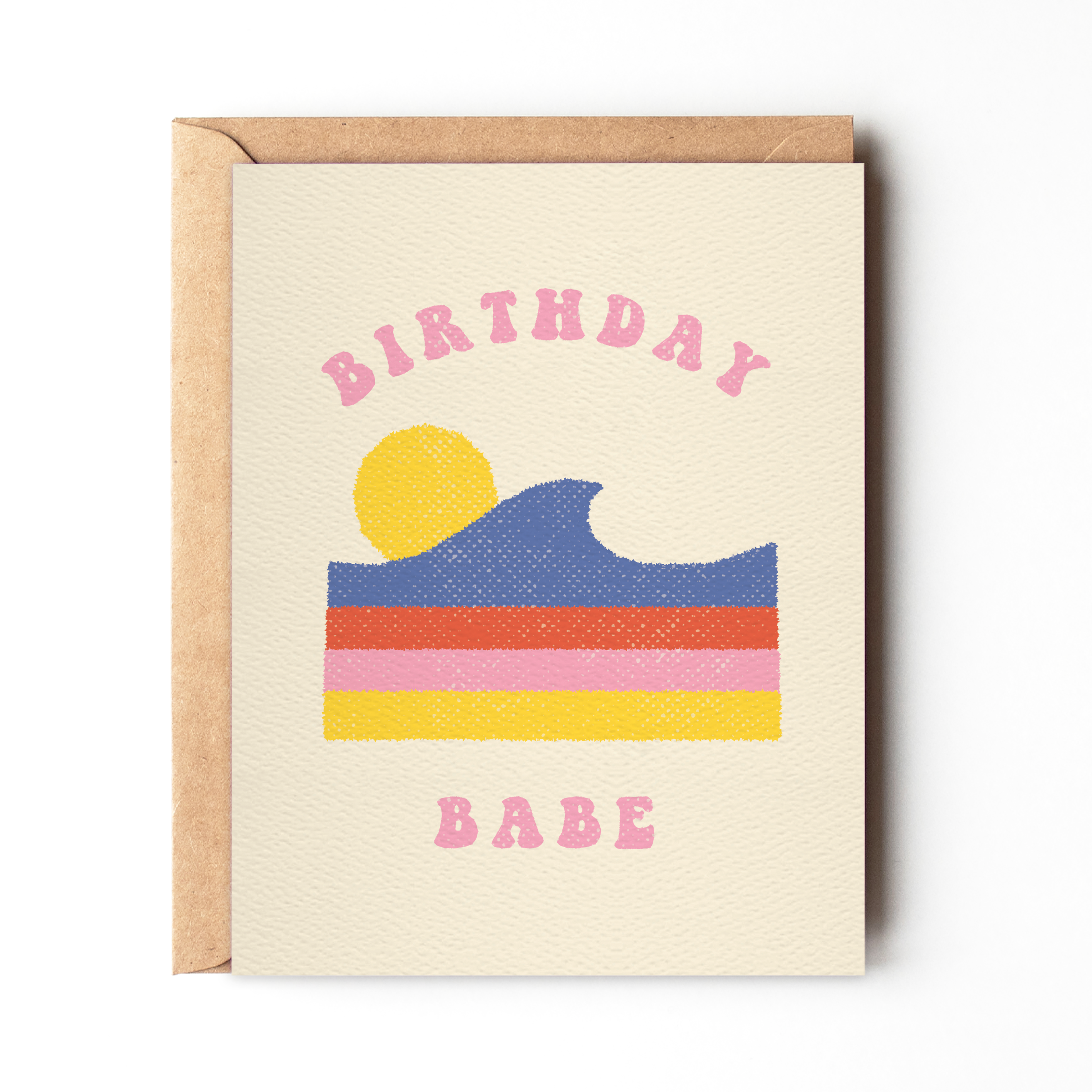 Birthday Babe - Retro Summer Birthday Card