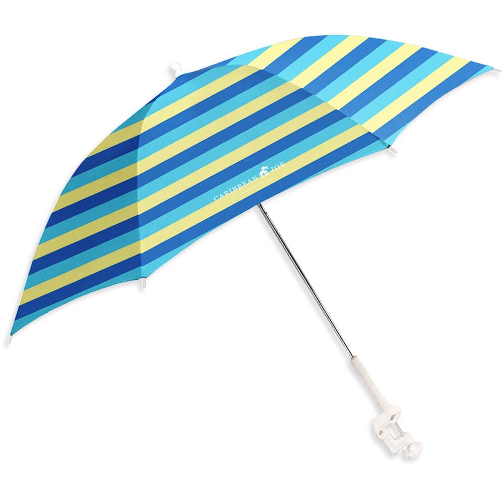 Caribbean Joe 48" Arc Clamp-On Beach Umbrella-Blue/Yellow St