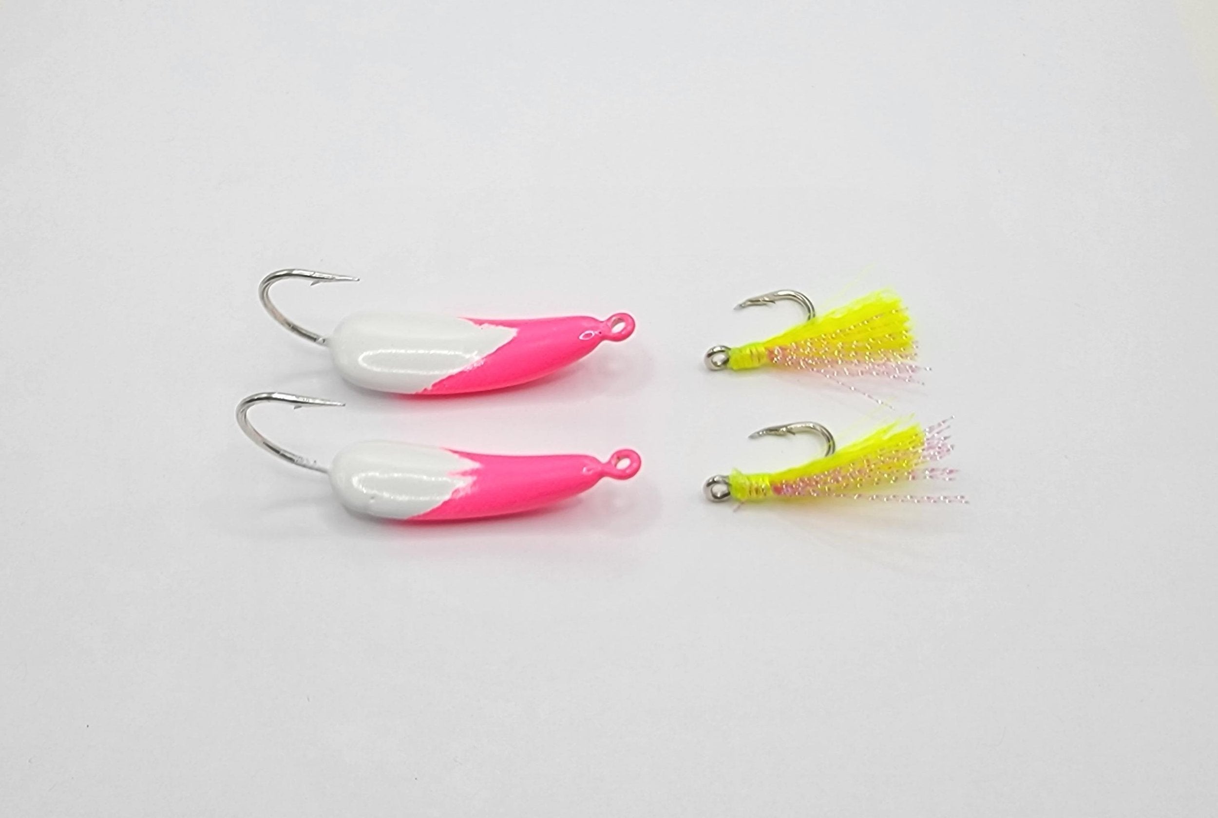 Candy Pink Pompano Jigs with Teasers