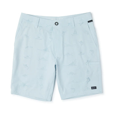 Pelagic Mako Deep Sea 19" Shorts- Boats & Fish
