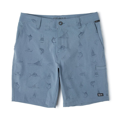 Pelagic Mako Deep Sea 19" Shorts- Boats & Fish