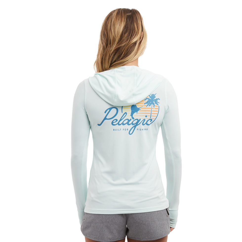 Aquatek Sunset Sails Women's Hooded Fishing Shirt
