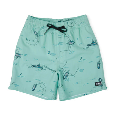 Pelagic Youth Dockside Trollin Youth Elastic Waist Shorts