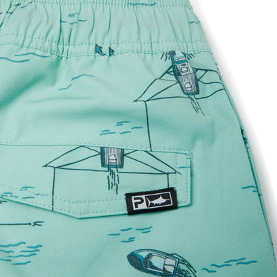 Pelagic Youth Dockside Trollin Youth Elastic Waist Shorts