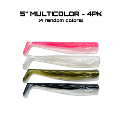 JYG Pro 5" Paddle Tail - 4 Pack