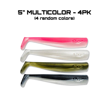 JYG Pro 5" Paddle Tail - 4 Pack