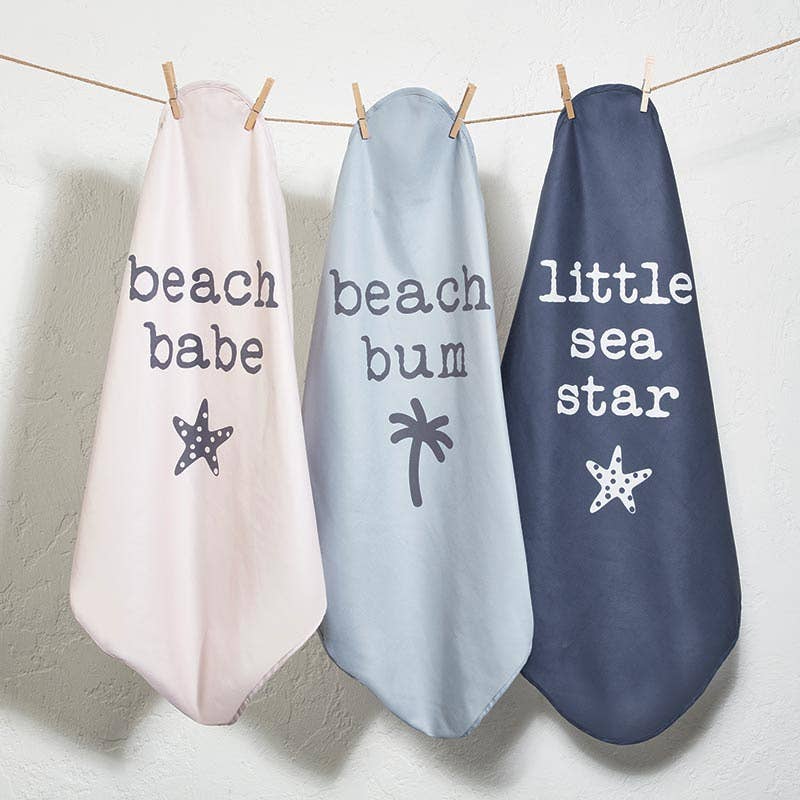 Quick Dry Beach Towel with Hood - Beach Babe