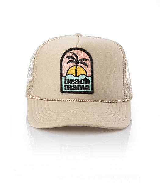Beach Mama Patch Trucker Hat