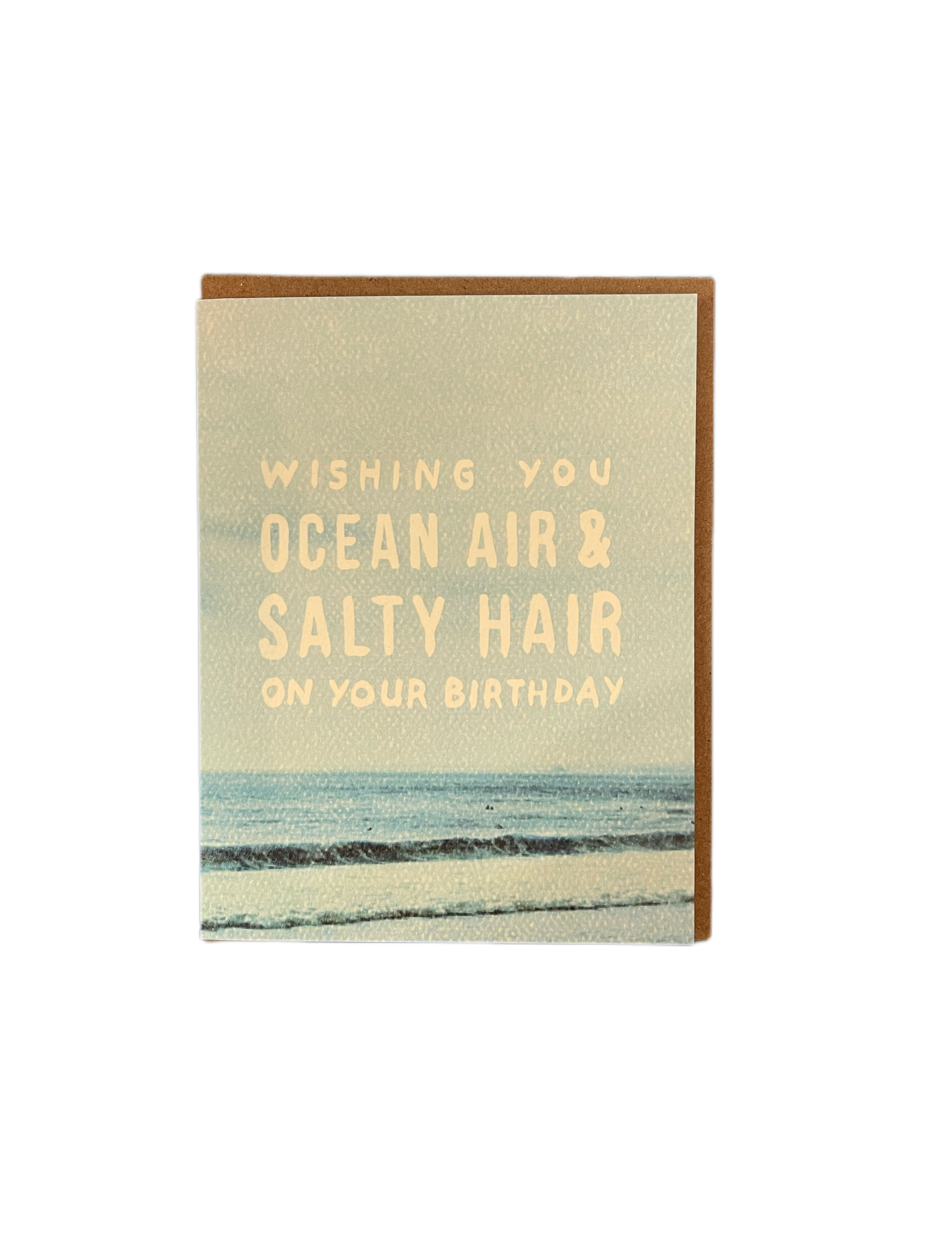 Ocean Air Salty Hair - Beach Summer Birthday Card