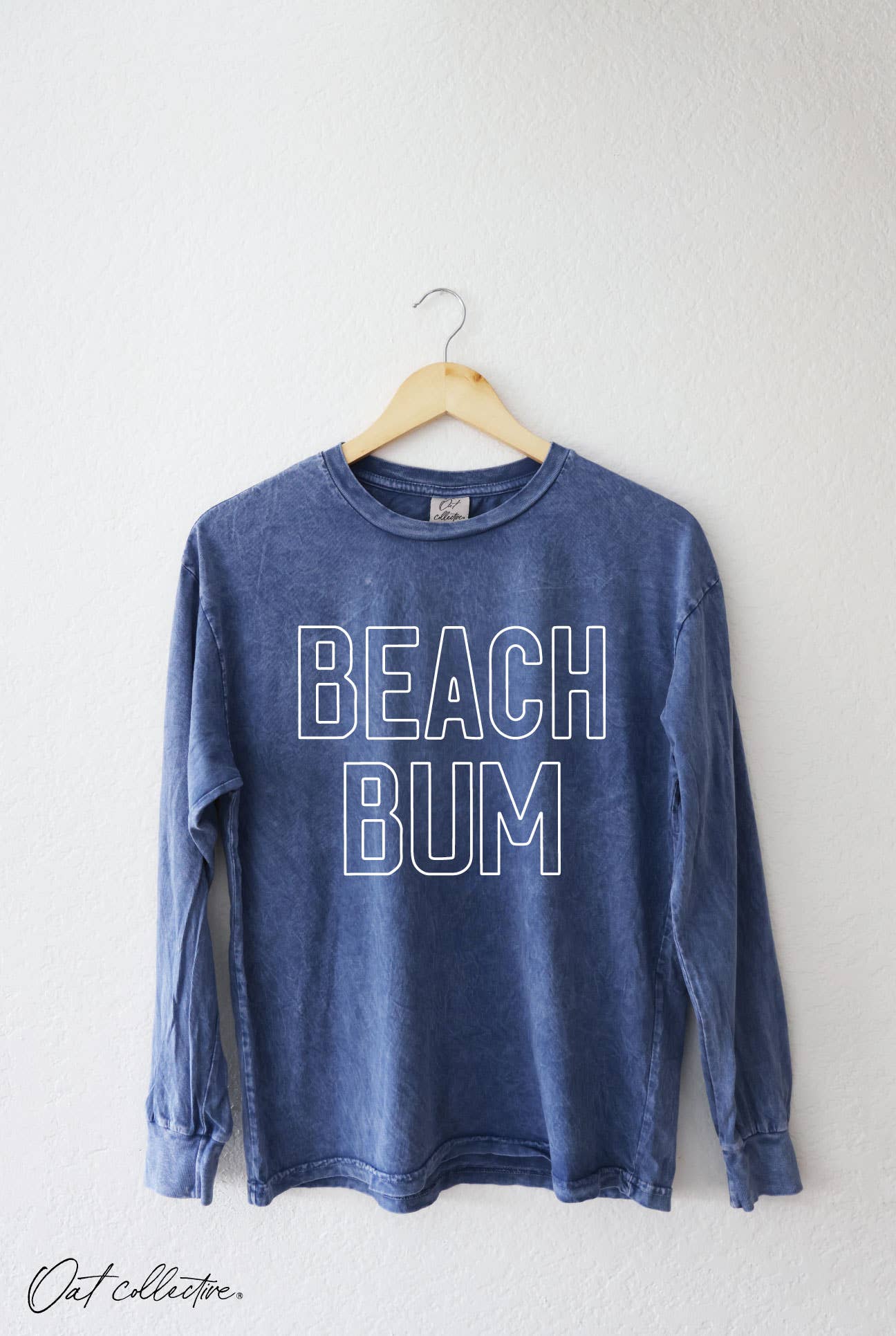 BEACH BUM Mineral Washed Long Sleeve