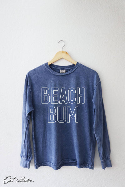BEACH BUM Mineral Washed Long Sleeve