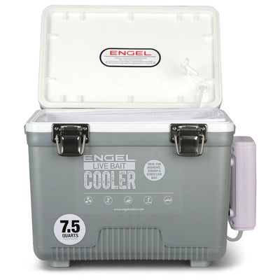 Engel Live bait Pro Cooler with AP3 Rechargeable Aerator & Stainless Hardware