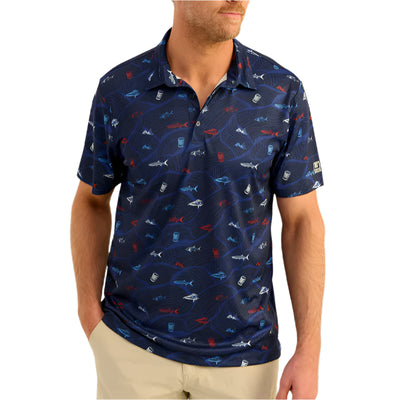 HUK Pursuit KC Printed Polo