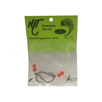 Ninja Tackle Speckle Puppy Mullet #5/0 Rig