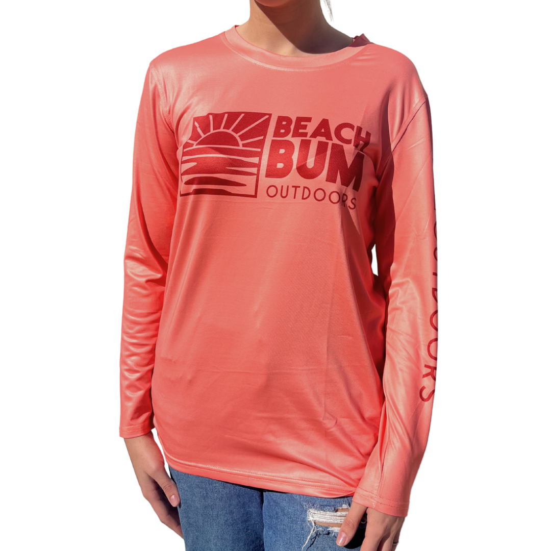 Beach Bum Outdoors Women's Performance Long Sleeve Crew Neck Shirt
