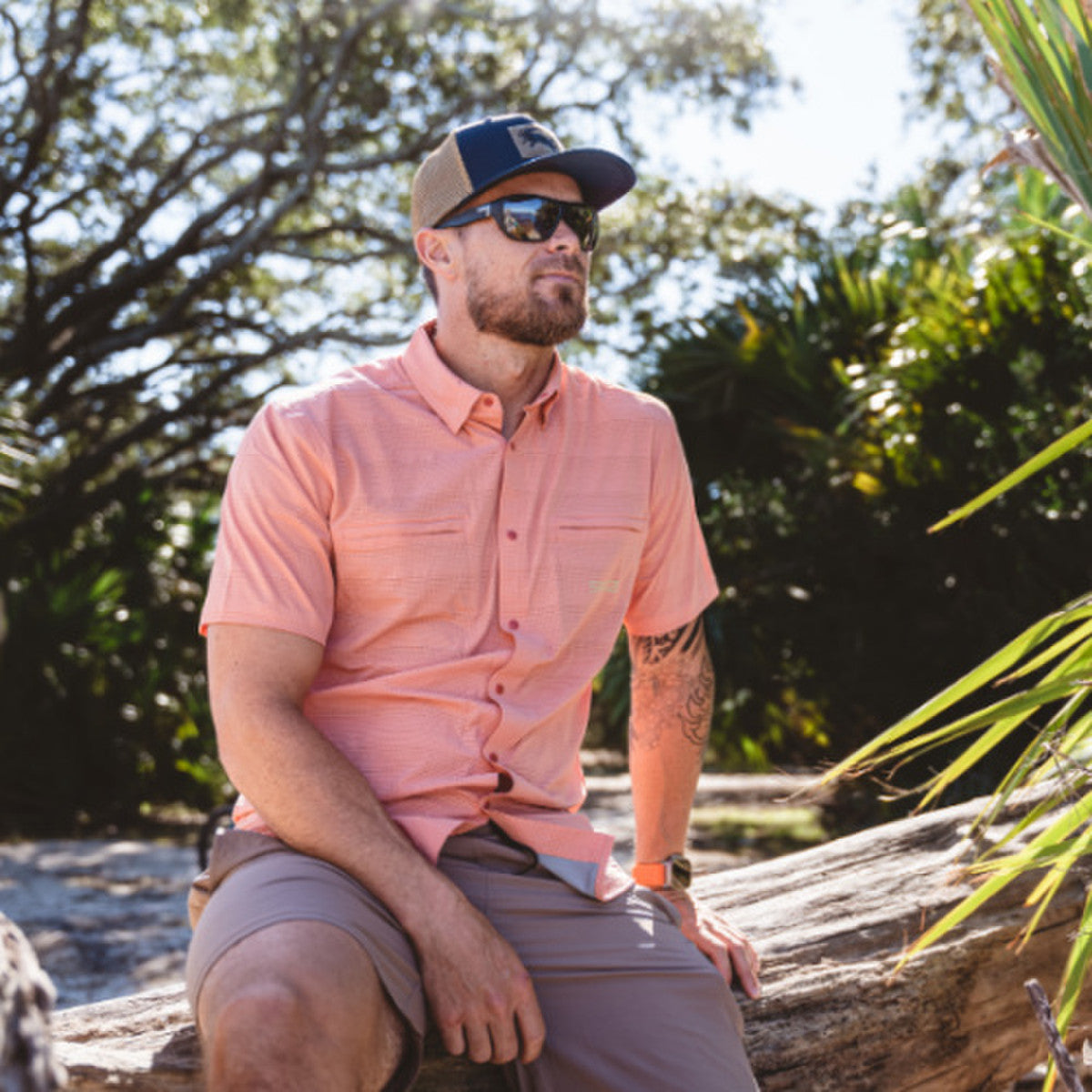 Oysterman Short Sleeve Button Down