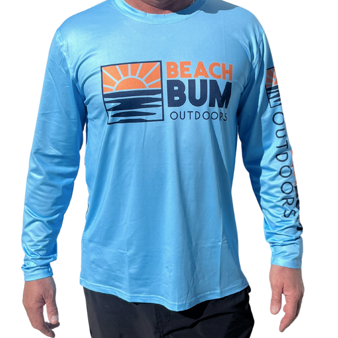 Beach Bum Outdoors Performance Long Sleeve Crewneck Shirt