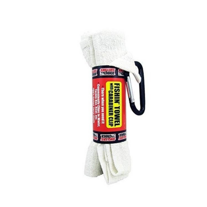 Anglers Choice Fishing Towel with Carabiner Clip