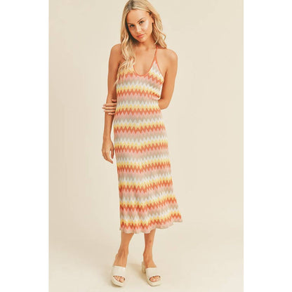 Marcia Knit Halter Midi Dress