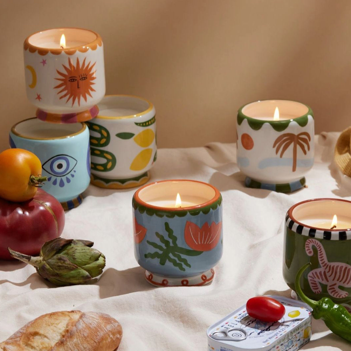 A Dopo 8 oz. Handpainted Candle