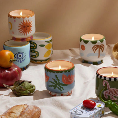 A Dopo 8 oz. Handpainted Candle