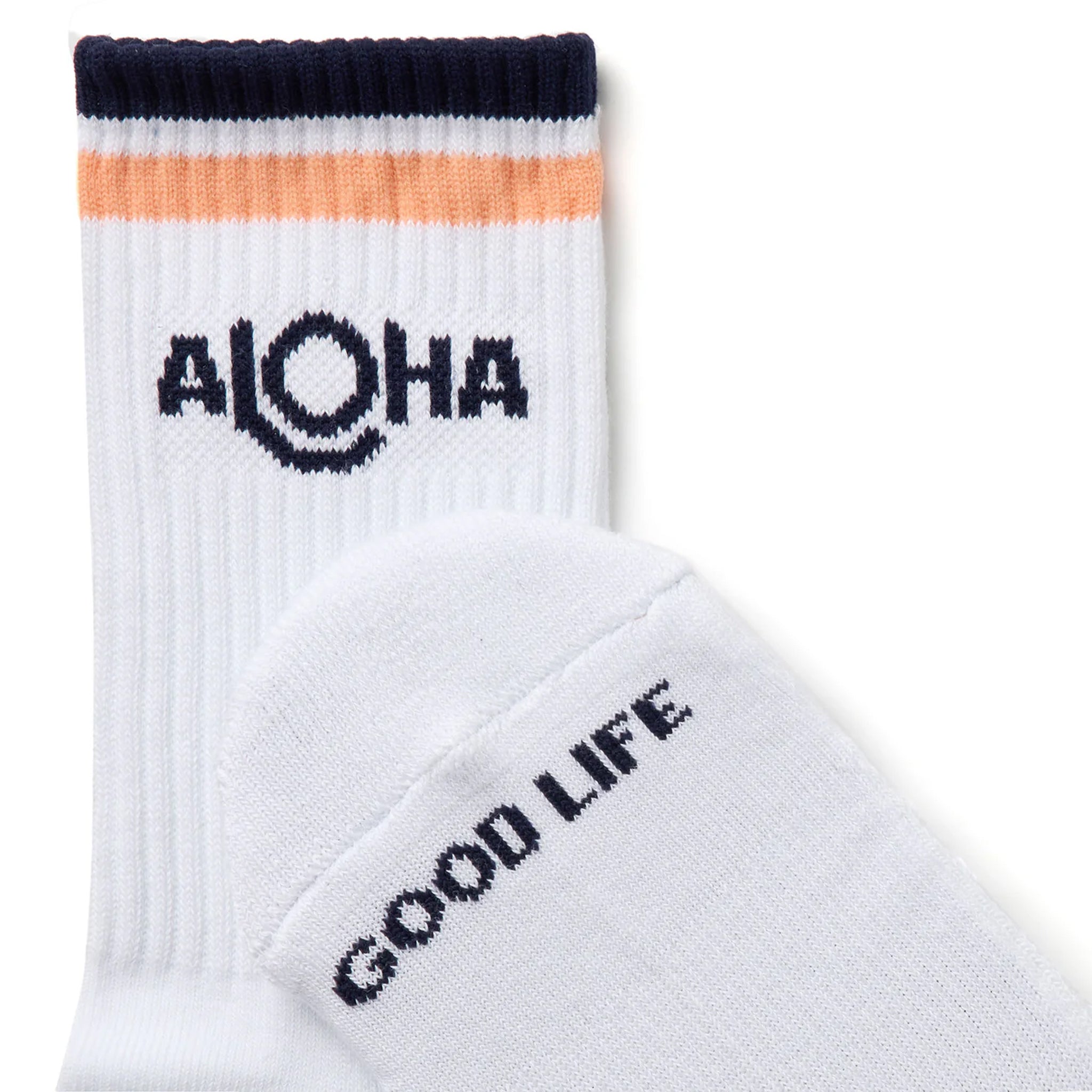 ALOHA Stripes Crew Socks