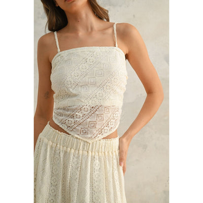 Lola Lace Tie Back Top