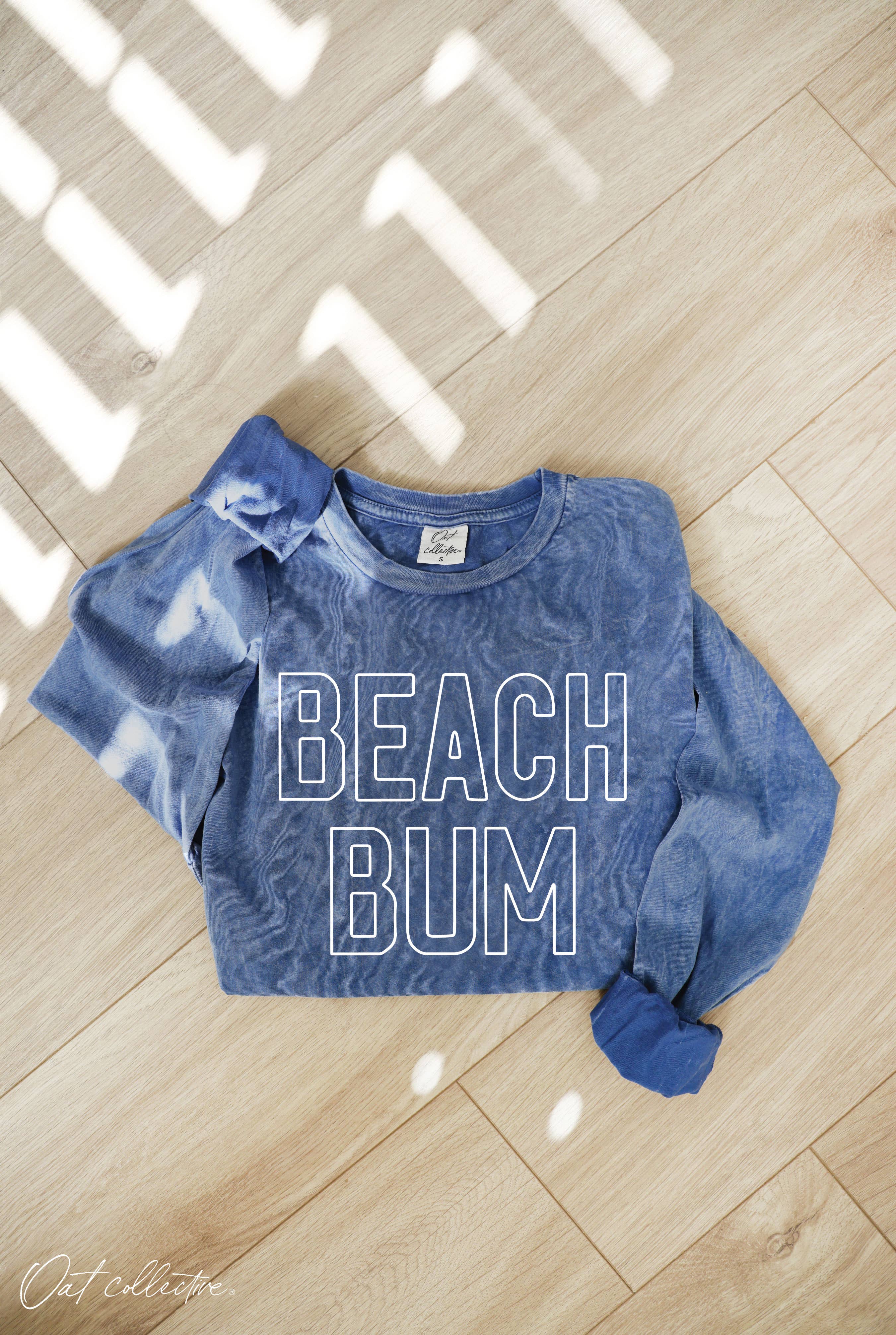 BEACH BUM Mineral Washed Long Sleeve