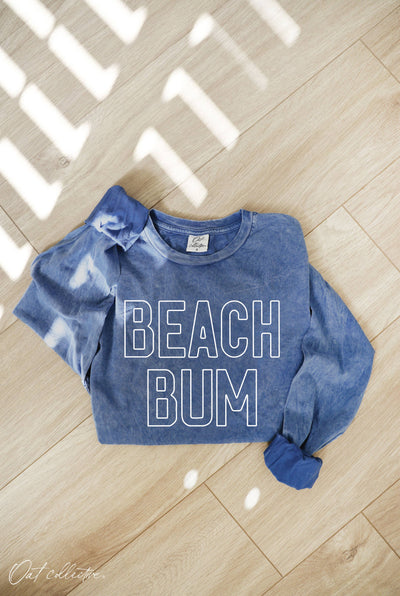 BEACH BUM Mineral Washed Long Sleeve